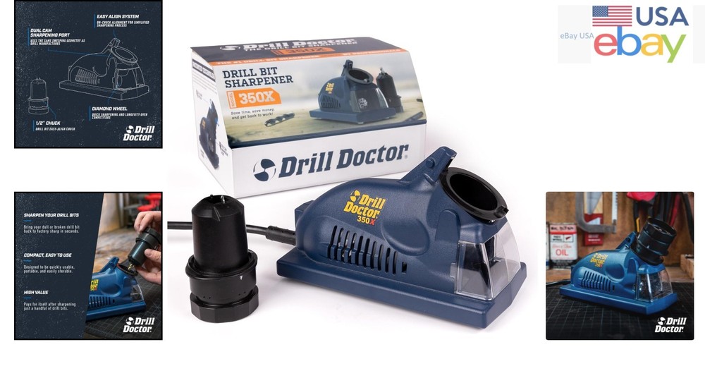 Durable Drill Bit Sharpening Tool for Standard Bits - 118 Degree Cutting Angle