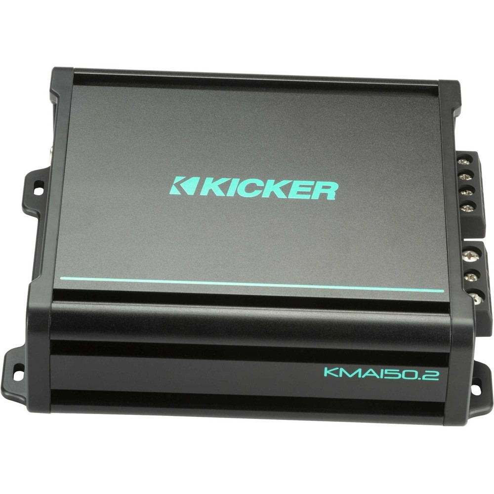 Kicker Premium Marine 6.5" Speaker and Amplifier bundle Includes LED Remote (...