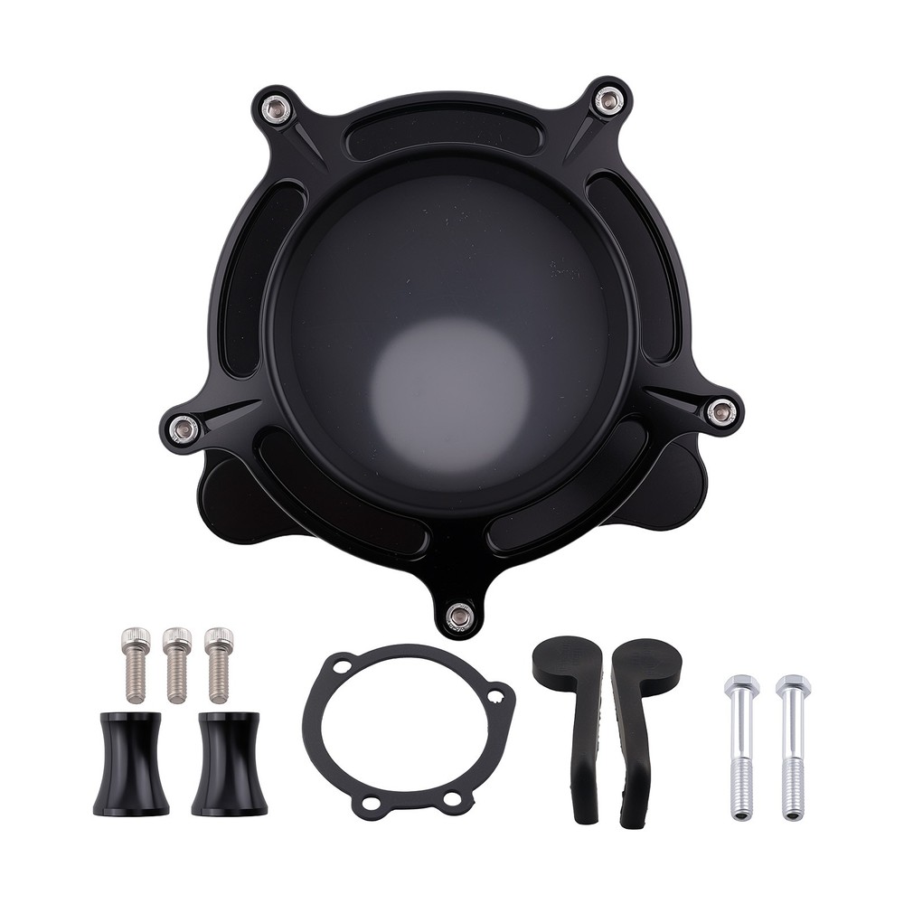 High Flow Air Filter Kit for Harley Davidson Touring 2000-2007 Black