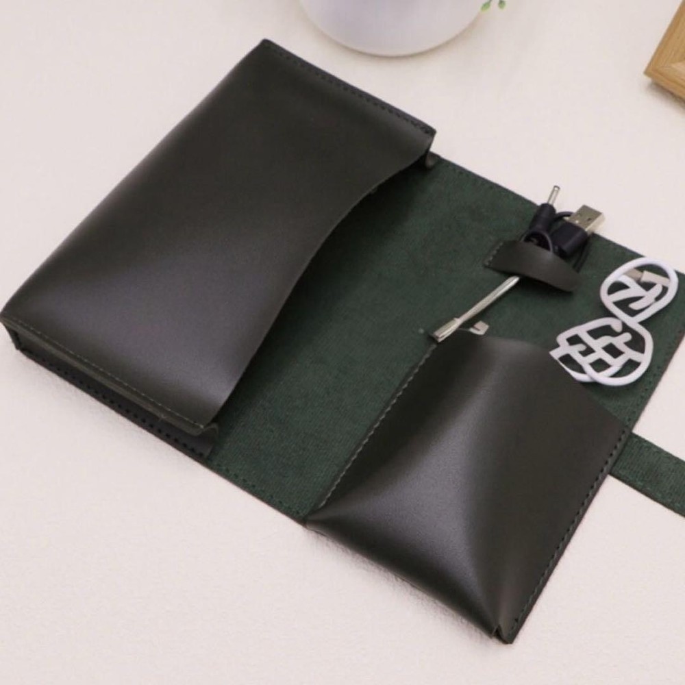 Laptop Stand, Type C Cable Holder, Gadget Pouch (4-Piece Set)