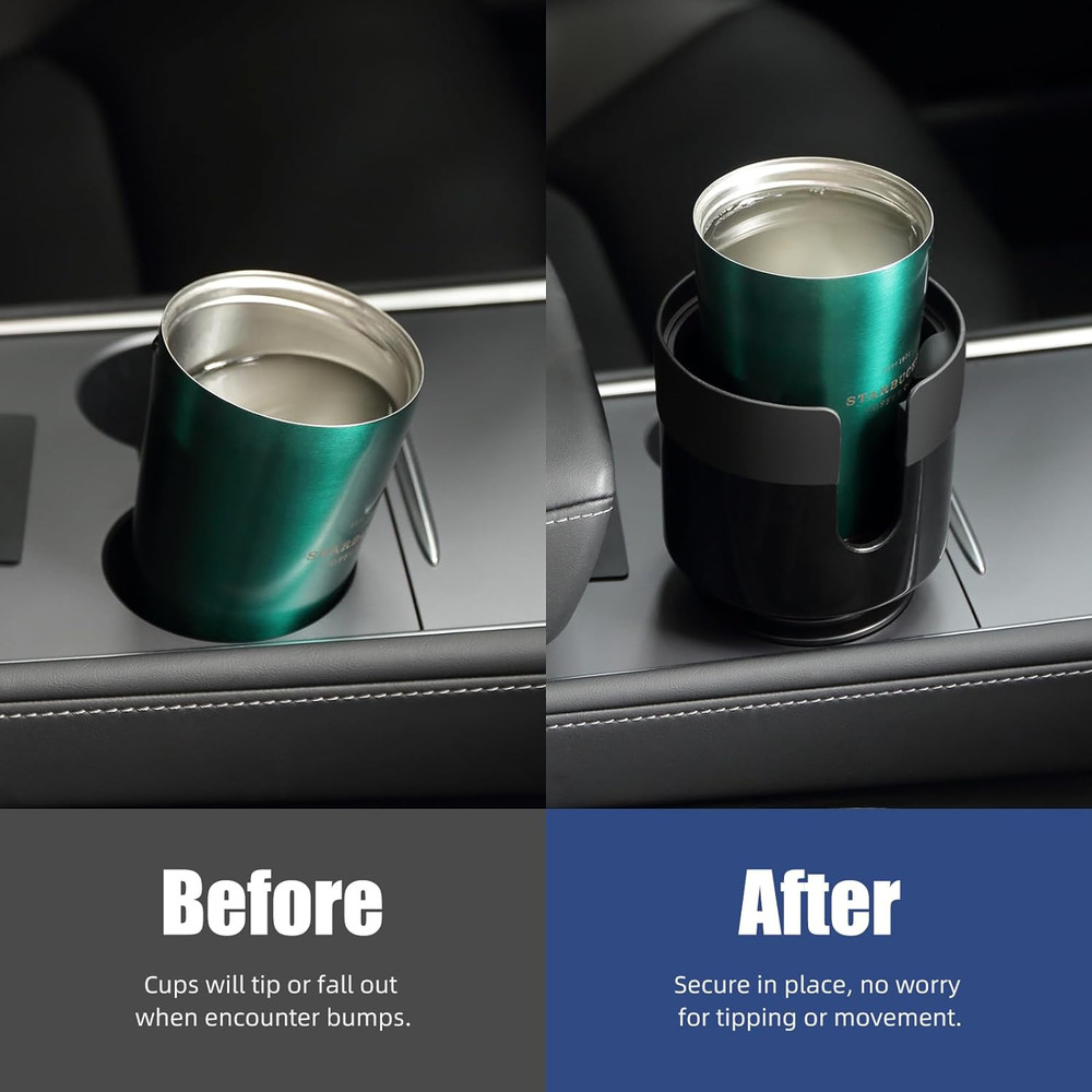 Car Cup Holder Expander Adjustable Extender for Large Bottles 20-40oz