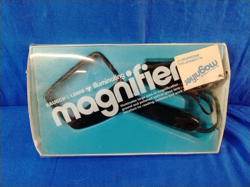 Bausch & Lomb Illuminated 81-3I-86   Rectangular Magnifying Glass Light Tested