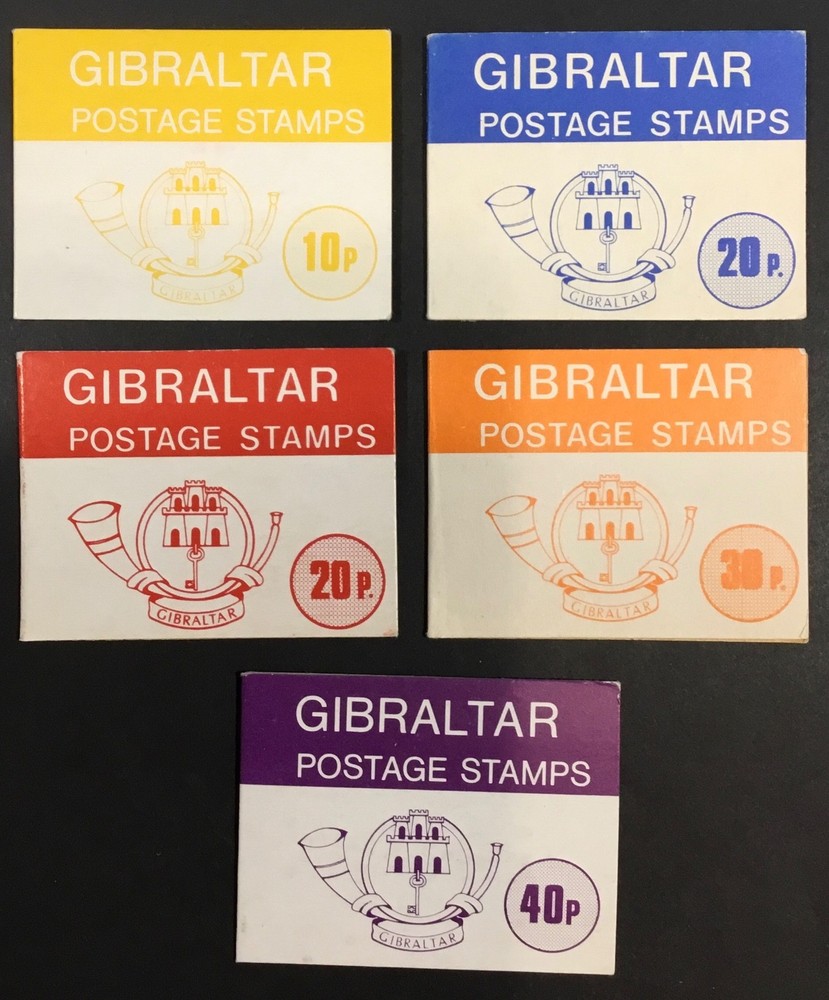 / GIBRALTAR 5 BOOKLETS as shown