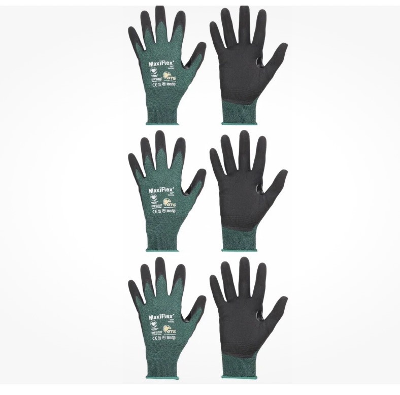 MaxiFlex Nitrile Micro-Foam Coated ANSI A2 Cut Resistant Gloves 34-8743(3-Pack)