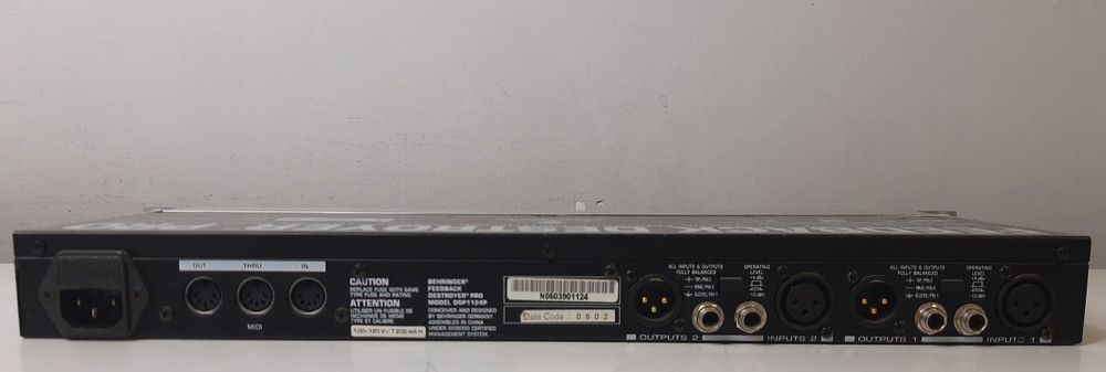 Behringer Feedback Destroyer Pro DSP1124P POWER TESTED