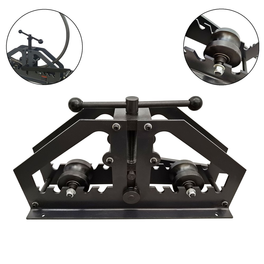 Hand Shaking Metal Pipe Bending Machine Portable Tube Roll Bender TR-60
