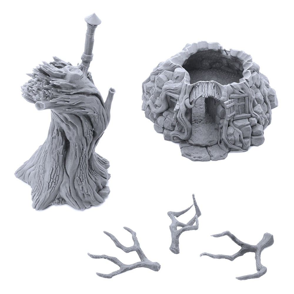 Witch's Hovel by Printable Scenery, 3D Printed Tabletop RPG Scenery