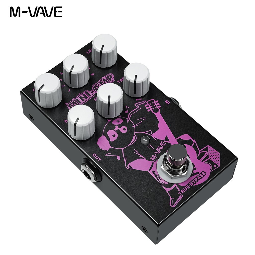 M-VAVE MINI-AMP Pre-amp Simulation Guitar Effects Pedal Distortion Overdrive