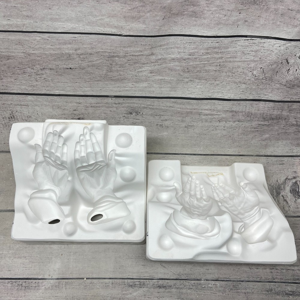 Vintage Atlantic Ceramic Casting Mold Lg Praying Hand #A367