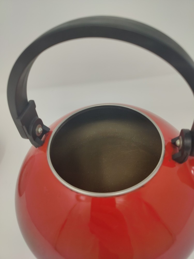 Le Creuset Red Enameled Steel Tea Kettle