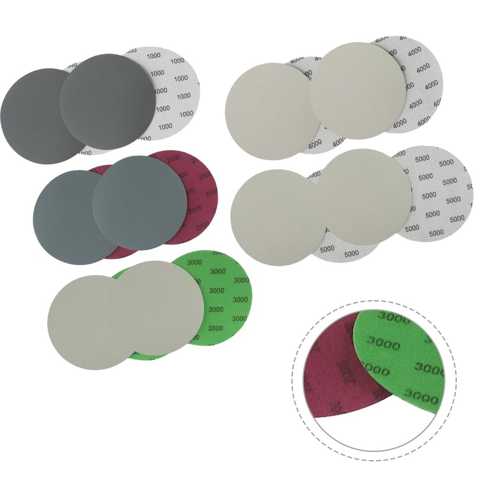 High performance 5 Inch Abrasive Sanding Discs 20pcs Multiple Grit Options