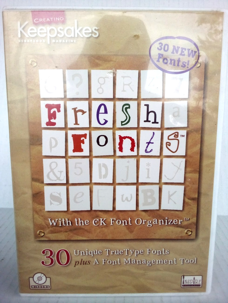 Creating Keepsakes: Fresh Fonts(CD-ROM) New