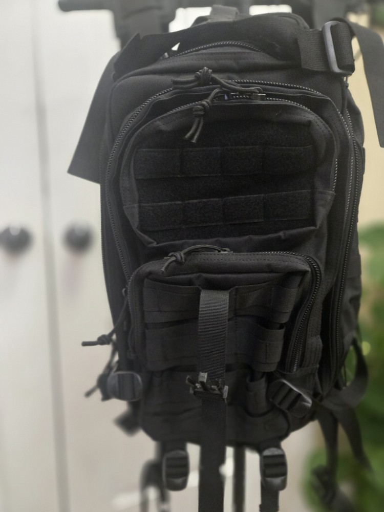 Tactical Backpack Military Series Heavy-duty Black MULTIPLE COMPARTMENT