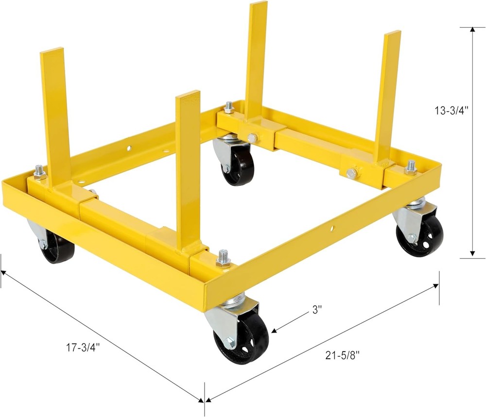 Professional 750lbs Rolling Engine Stand,Cradle– Fully Adjustable Width & Length