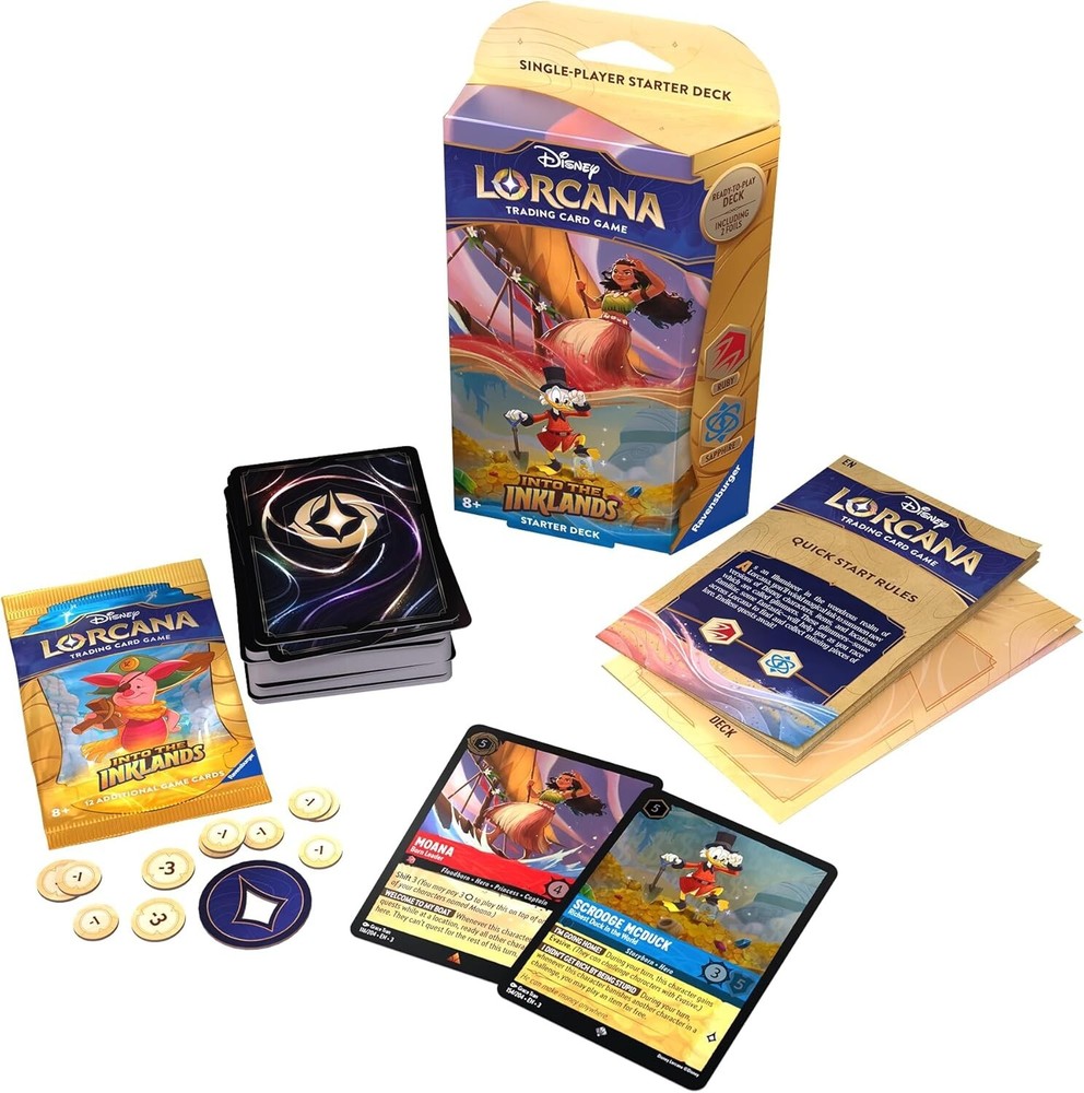 Ravensburger Disney Lorcana Into the Inklands TCG Starter Deck Ruby & Sapphire