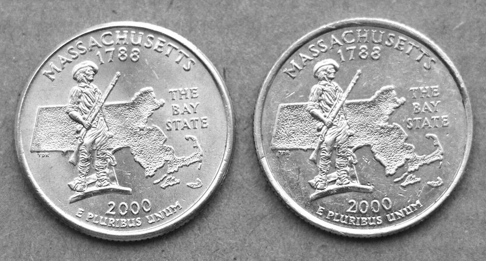 2000 P & D  Massachusetts State Quarters