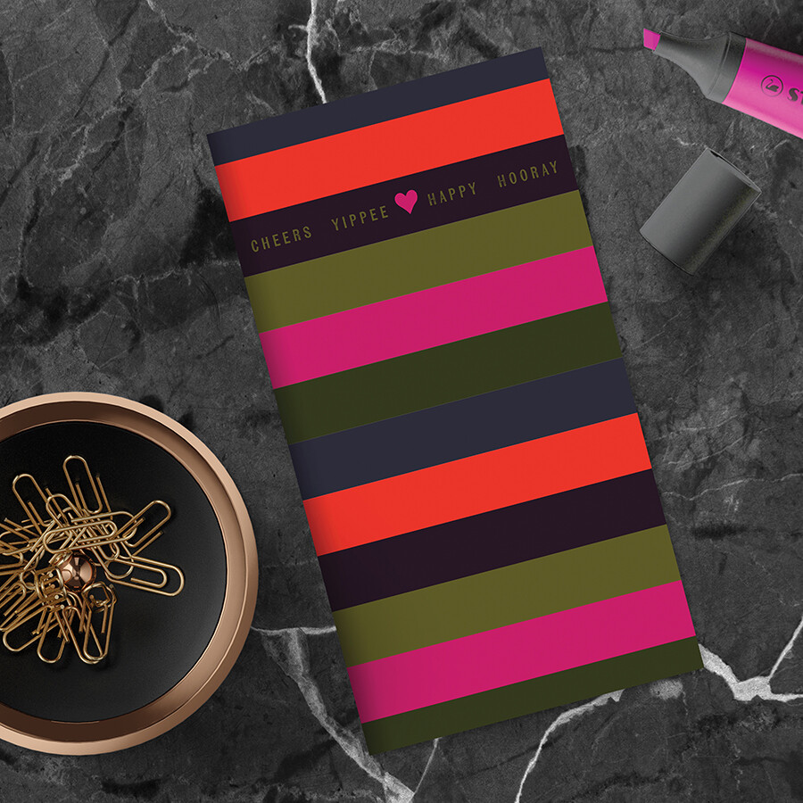 Stripes Perpetual Birthday & Celebration Pocket Book