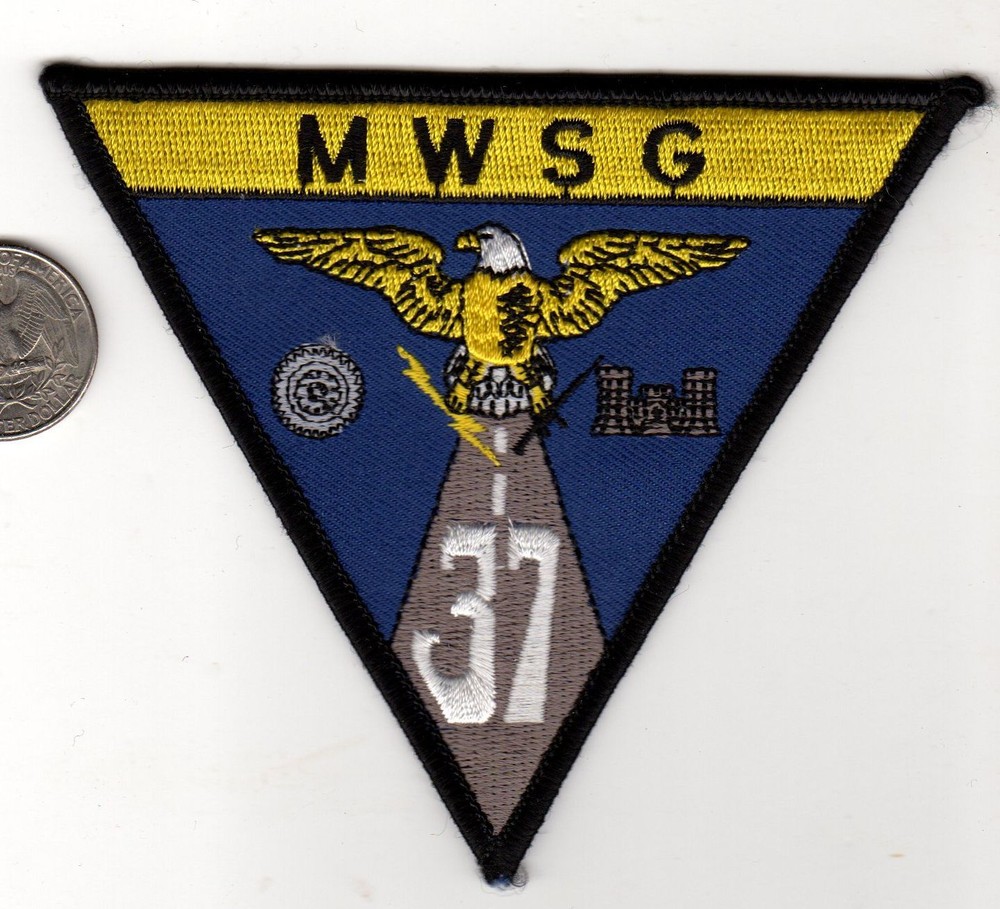 US MARINE CORPS Naval Aviation Squadron Patch MWSG 37