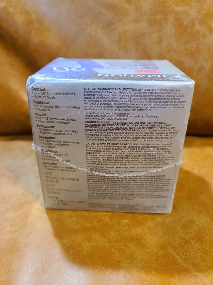 3M Imation IBM Formatted high Density Diskettes NEW 20 Pack