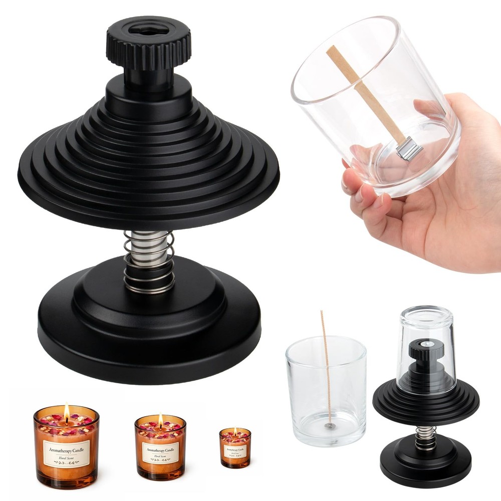 Candle Centering Tool, Adjustable Holder for Candle Making - Keeps Wicks Stra...