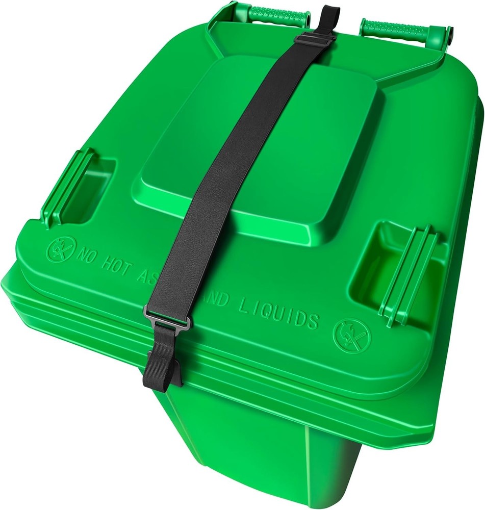 Adjustable Double Claw Trash Can Lock Strap Garbage Can Lid Locks Organization