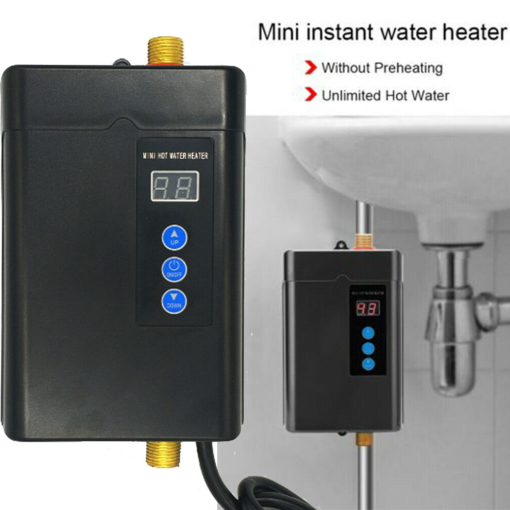 3KW Tankless Electric Hot Water Heater Instant Boiler On Demand Whole House NEW