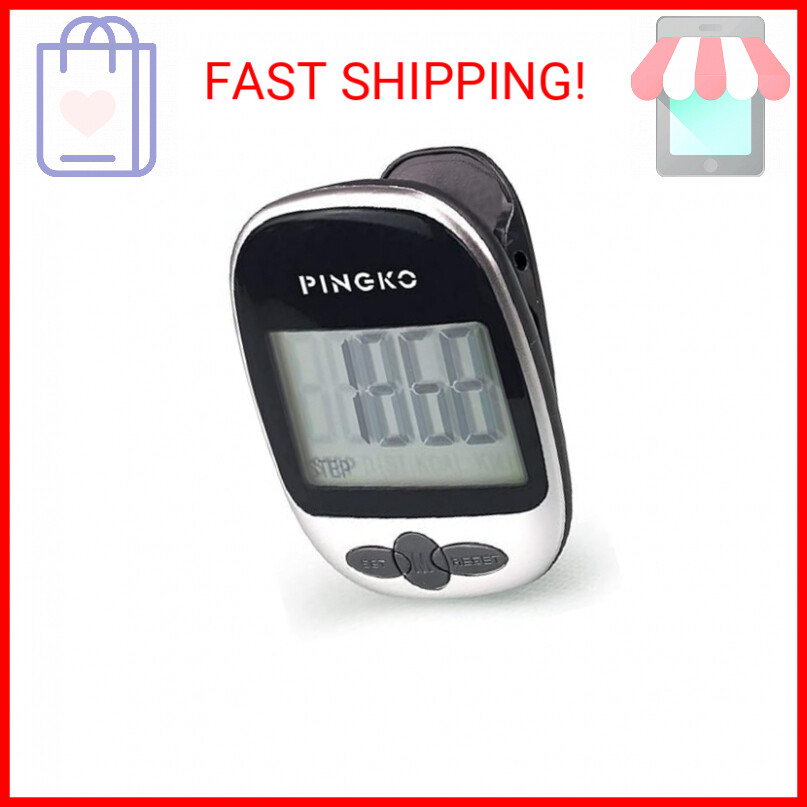 PINGKO Outdoor Multi-Function Portable Sport Pedometer Step/Distance/Calories/Co
