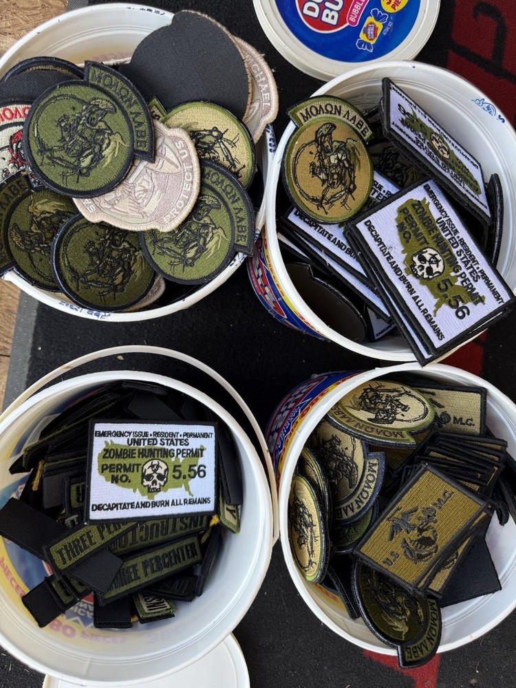 10 PC Random Tactical Morale Patch Lot - Hook and Loop Backing - Mystery Pack
