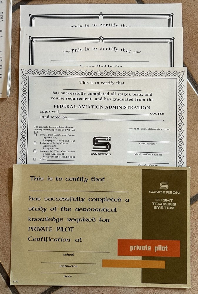 Jeppesen Sanderson Private Pilot Flight Training System Kit & Bag