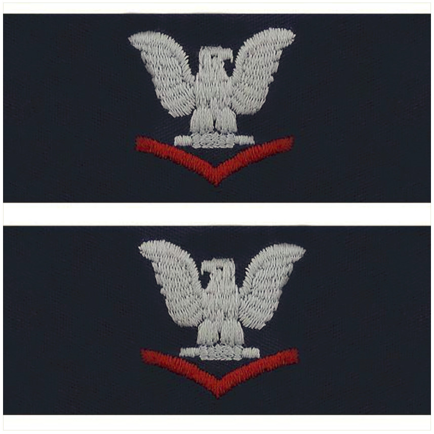 Vanguard NAVY EMBROIDERED COLLAR DEVICE: E4 THIRD CLASS - COVERALL