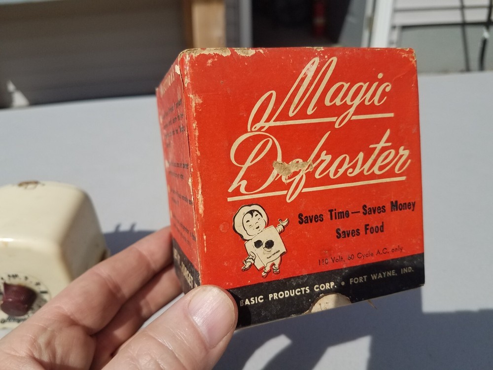 Vtg Magic Defroster Basic Products Co Freezer Refrigerator Defrost Retro Kitchen