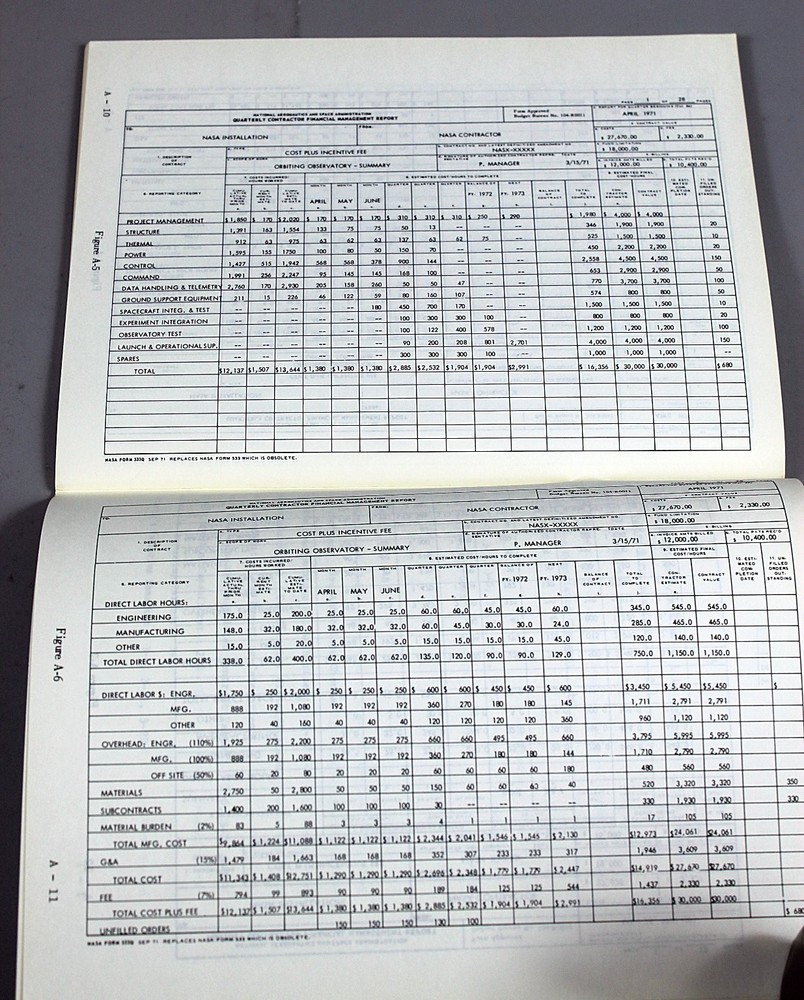 NASA NHB 9501.2A Apollo Technical Manual 1971 Procedures Contractor Reporting