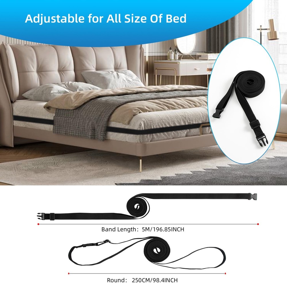 Sheet Fasteners, Adjustable Elastic Bed Sheet Holder Straps, Sheet Holder Ban...