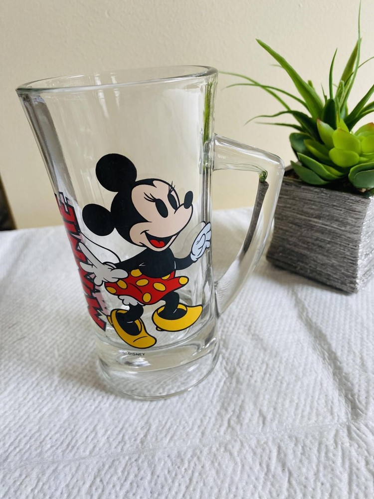Minnie Mouse Glass Mug with Handle