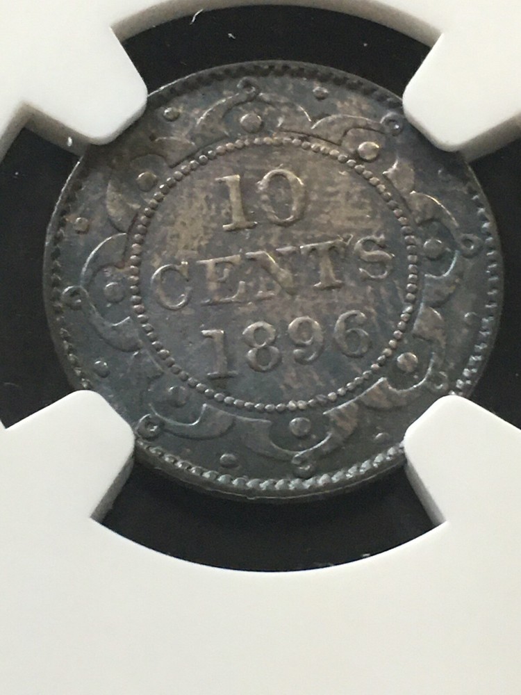 1896 NGC Graded Newfoundland, ¢10 Cent, **AU-53** #013