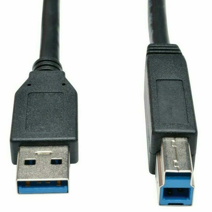 (100) X HP, DELL USB 3.0 Super Speed USB Type A-B Printer Scanner Cord Cable 6FT