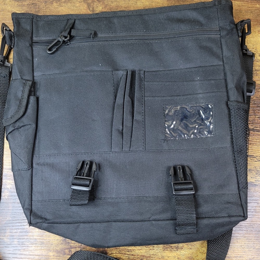 MapaPlus Travel Tours Single Strap Backpack Sling Bag Black 12x12 Messenger EUC