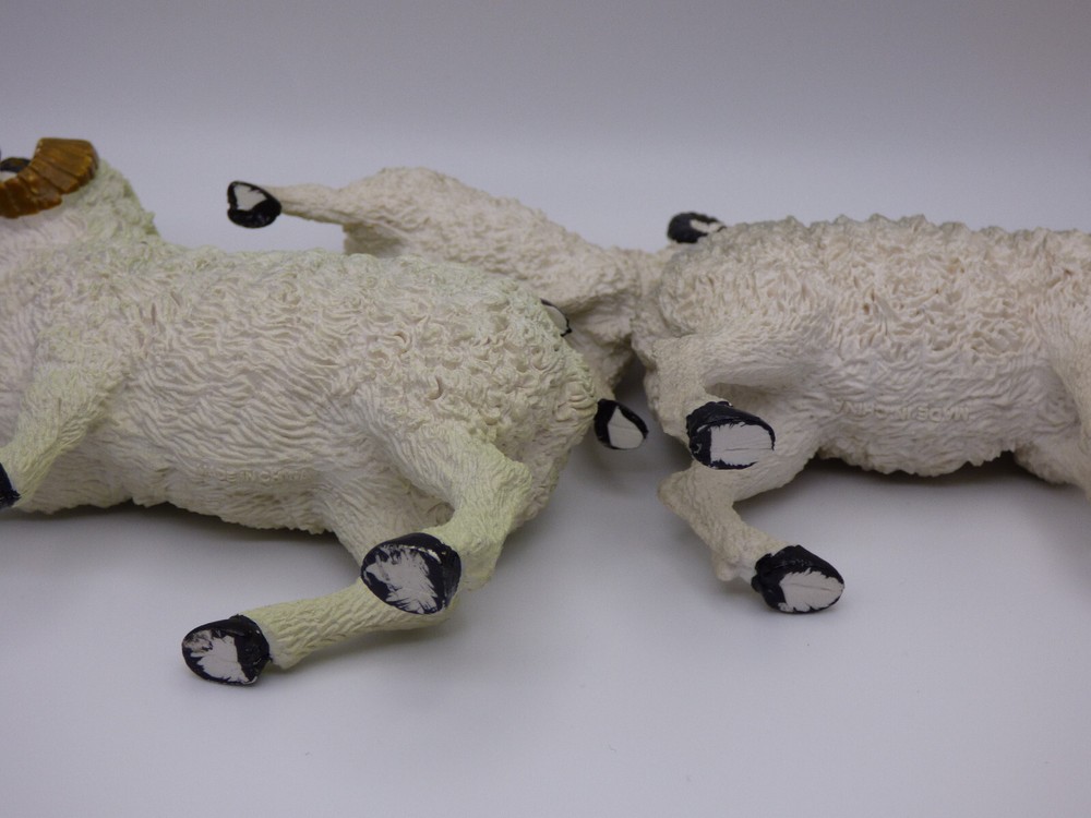 Medium Sized Plastic Ram Toys - Lot of 3