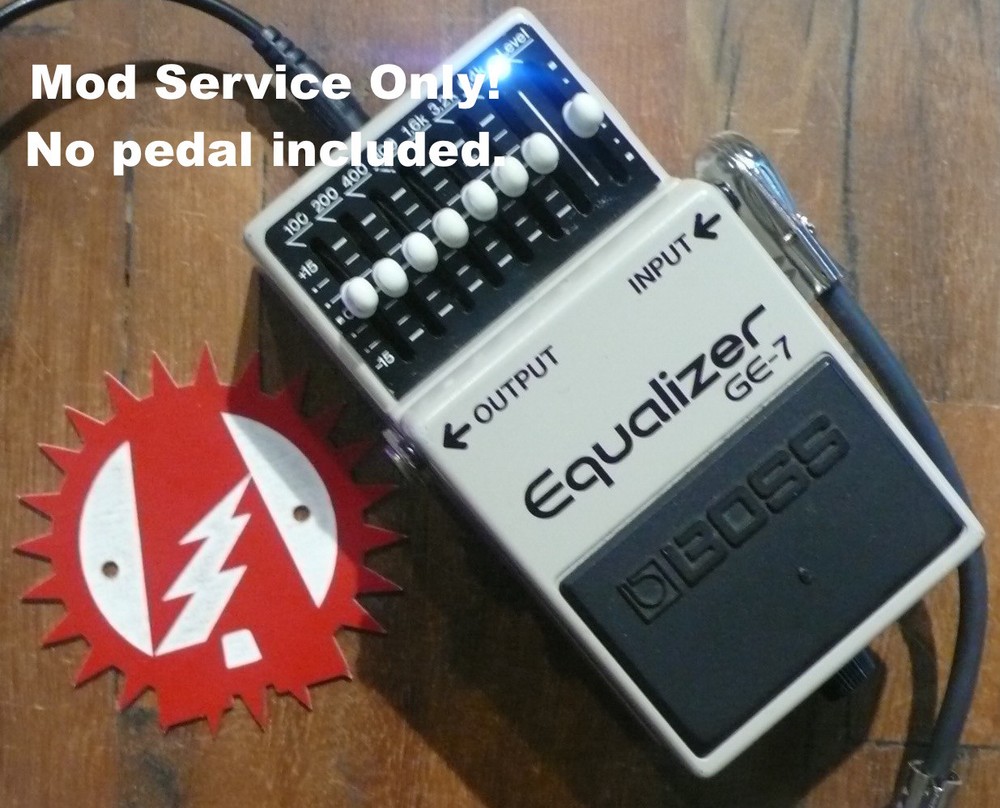Modify your Boss GE-7 EQ Equalizer Effects Alchemy Audio Mod Service (No Pedal)