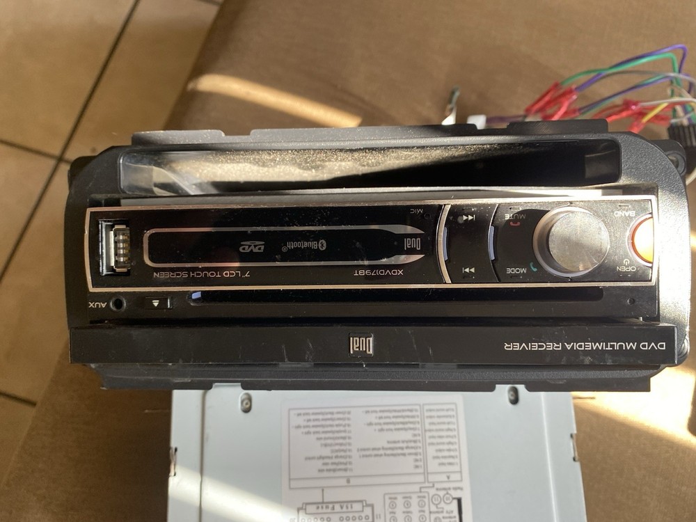 DUAL Electronics XDVD176BT CAR DVD/CD/Bluetooth Motorized Flip Out Touch Screen