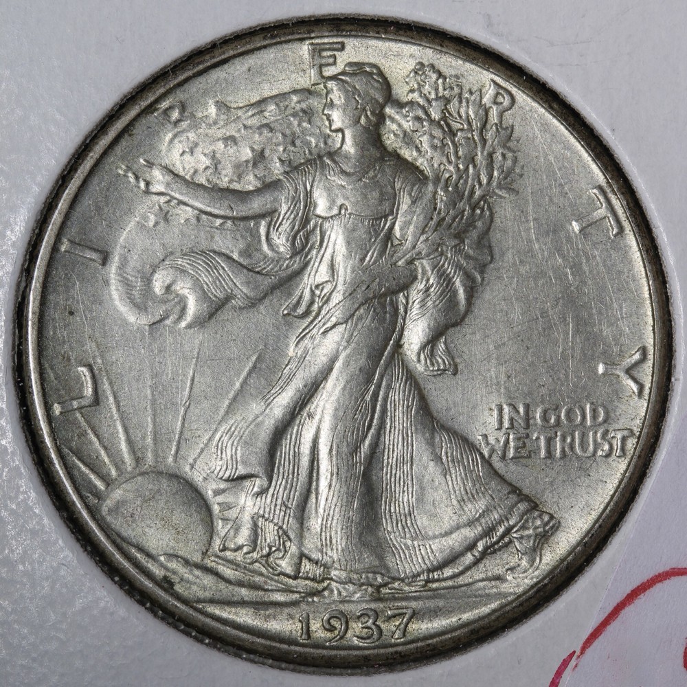 1937-D Walking Liberty Silver Half Dollar UNC *UNCIRCULATED* MS E362 KVUPC