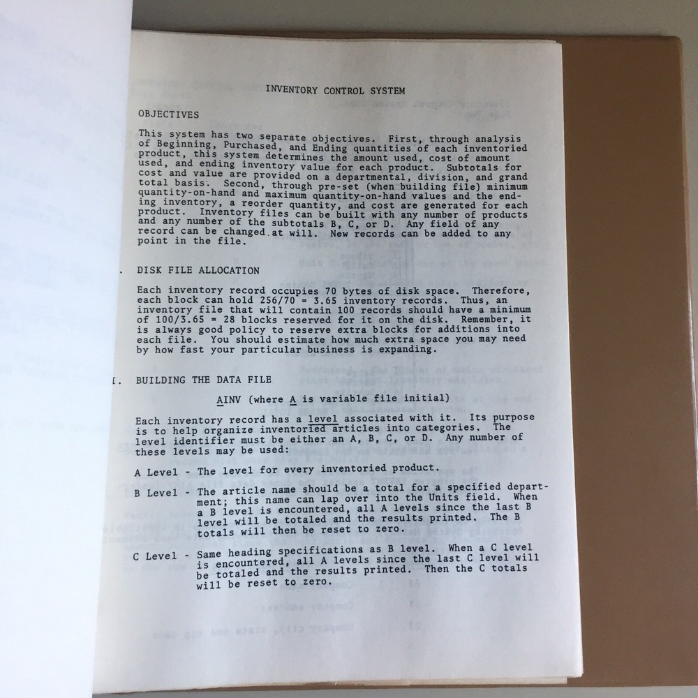 Vintage 1978 MAILMAN Microvisions Manual Binder w/Disk VHTF