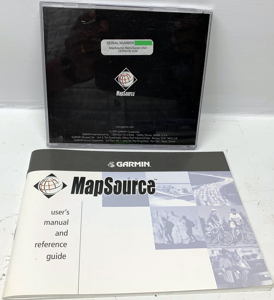 Garmin MetroGuide U.S.A.-MapSource CD-ROM (Windows) version 3.0 Genuine!