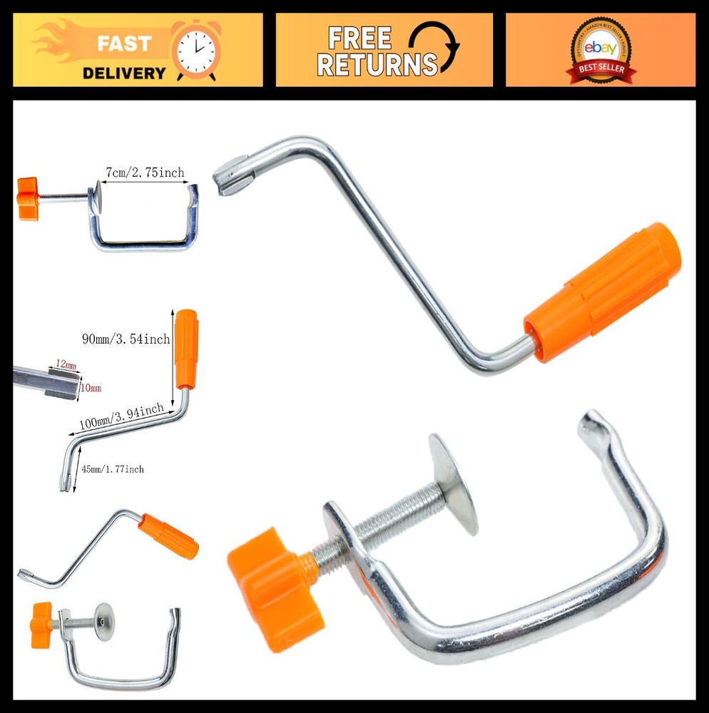 Pasta Machine Replacement Handle & Clip Set - Kitchen Accessories, Table Clamp