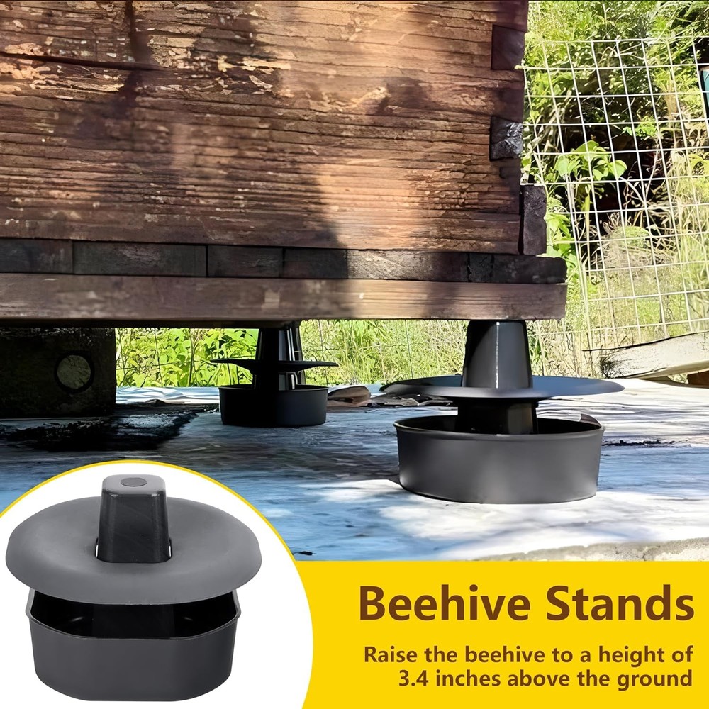 DECOHS 3 Sets/12Pcs Beehive Stands- Sturdy Feet Base...