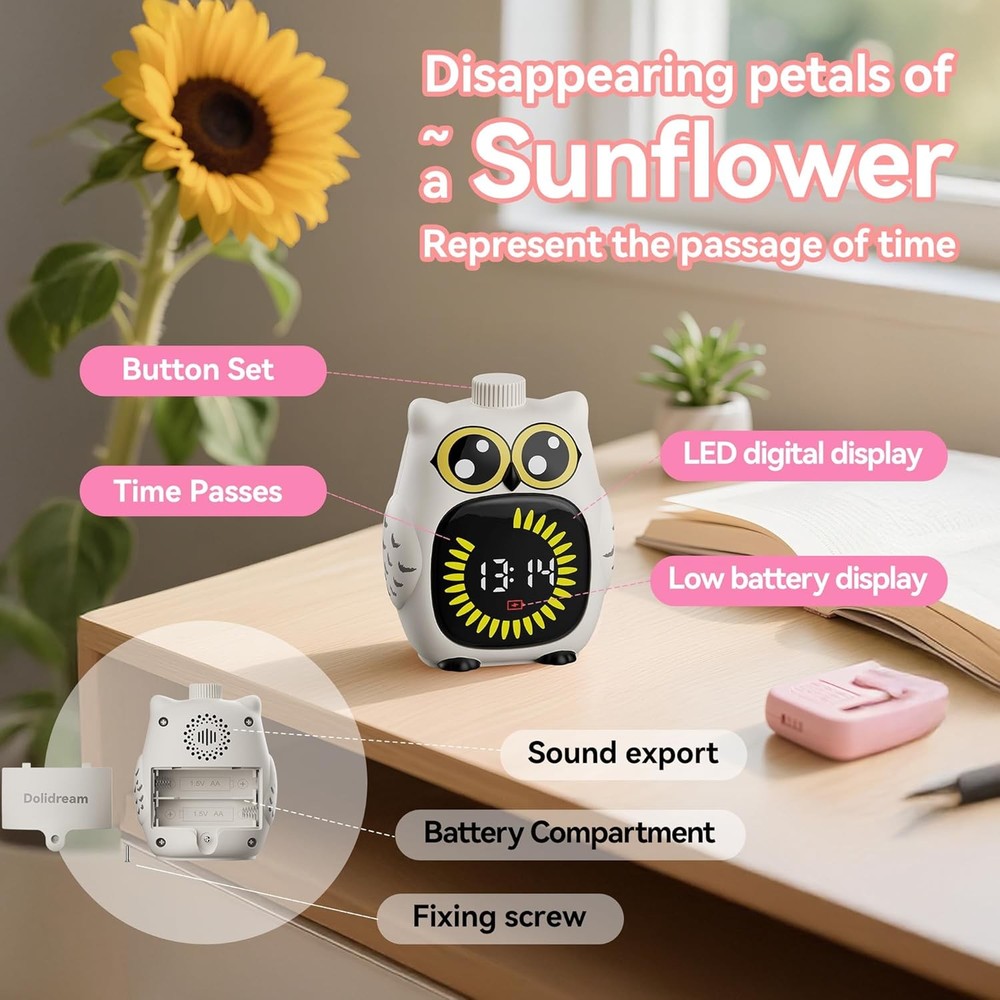 Visual Timer for Kids 99-Minute - Digital Silent Countdown Visual Timer for Clas