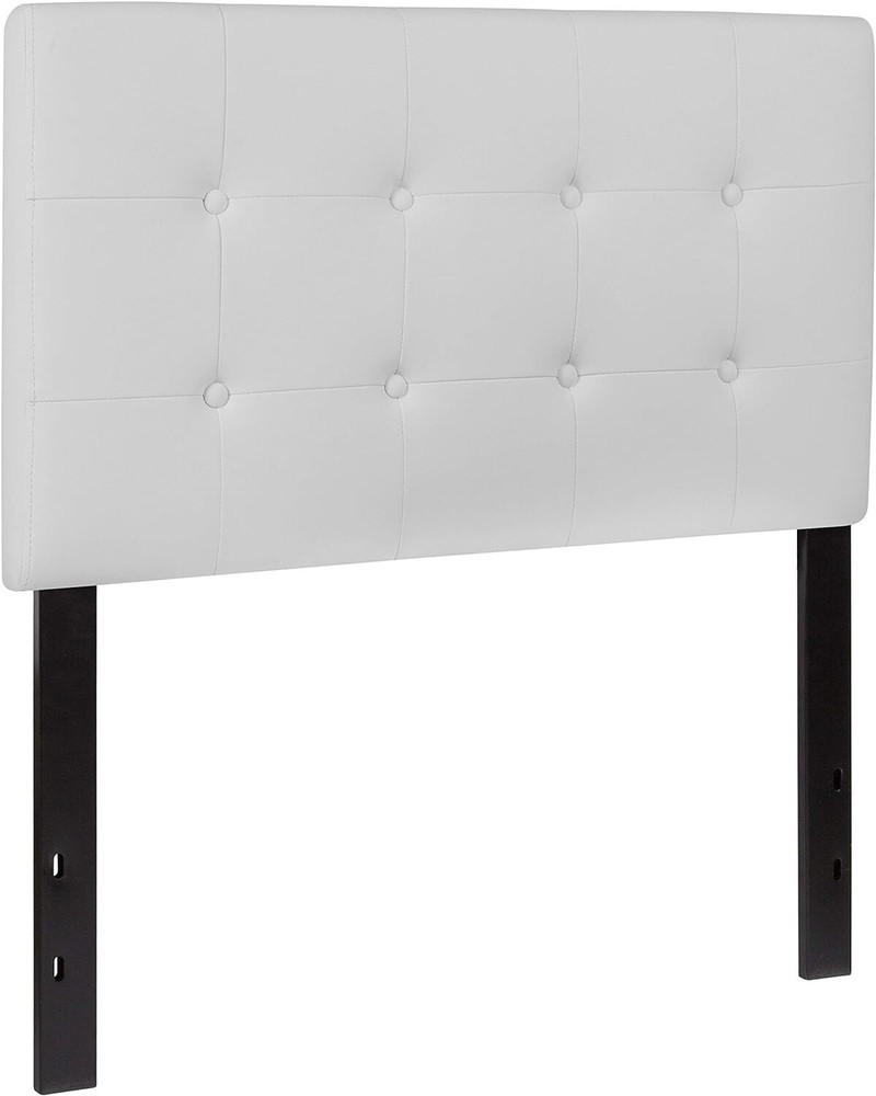 Flash Furniture Upholstered Headboard, Twin, White