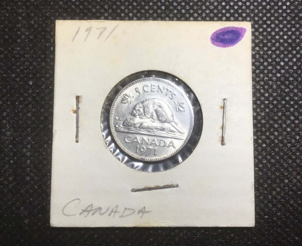 1971 Canada Five Cents FREE SHIPPING