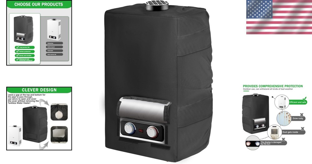 Lightweight Waterproof Cover for Tankless Water Heaters – Space-Saving Design