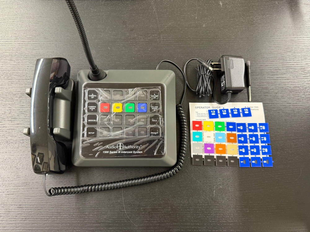 Audio Authority 1500 Series III Intercom System 1500BH Counter Station Intercom